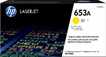 HP 653A originele gele LaserJet tonercartridge
