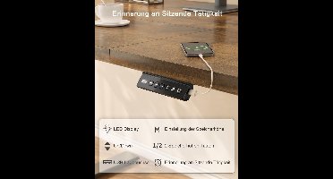 Elektrisch Zit-Sta Bureau – 200x80 cm – In Hoogte Verstelbaar (73-118 cm) – Staand Bureau met USB-oplaadpoort & Geheugenfunctie – Ergonomisch Kantoorbureau – Modern Design – Bruin