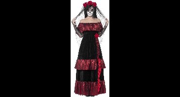 Day of the Dead Mexicaanse bruidsjurk - Verkleedkleding dames - Maat XL - 48-50