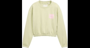 Tom Tailor - Sweater met print - Maat 128 - seed green