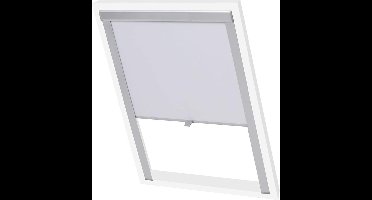 vidaXL - Rolgordijn - verduisterend - wit - FK06