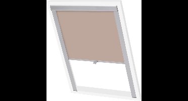 vidaXL - Rolgordijn - verduisterend - beige - MK04