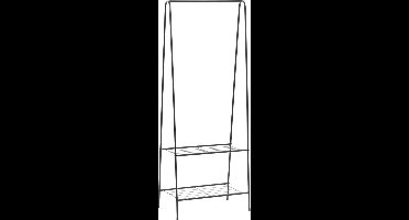 vidaXL - Kledingrek - 59x35x150 - cm - zwart