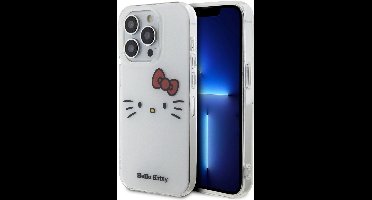 Hello Kitty iPhone 14 Pro Max TPU Back Cover hoesje - Kitty Face - Wit
