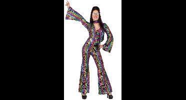 Shiny Rainbow Jaren 80 Catsuit - Vrouw