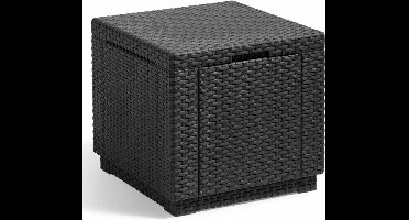 Keter - Opbergpoef - kubusvormig - grafietkleurig - 213816