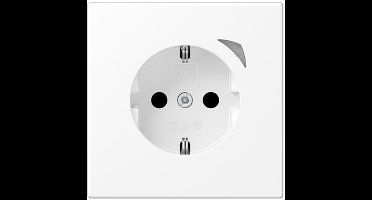 Jung HOME BT LS 1521 SE WWM Wandcontactdoos met randaarde Energy Sneeuwwit mat