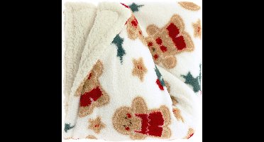 Unique Living Cookie Plaid - 130x160 cm - Naturel