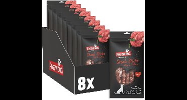 Rosewood Steak Sticks Rund & Koolvis Small - Kauwstaven voor Kleine Honden - Met Runderhuid - Graanvrij - Zonder Kunstmatige Toevoegingen - 8 zakjes à 90g