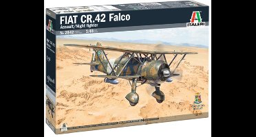 Italeri Modelbouwpakket Vliegtuigen - 2842 FIAT CR.42 Falco Assault/Night Fighter - Propellervliegtuig Plastic - 1:48 - Modelbouw