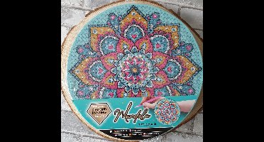 Creative Craft Group diamond painting mandala knutselpakket 30cm multi kleuren.