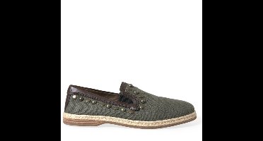 Canvas SlipOn Espadrilles Studded Model - Gray Loafers