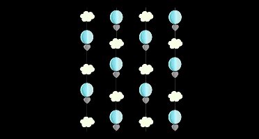 Daily Style – String Versiering – Wolk Blauw – Feestdecoratie