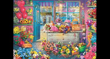 Schmidt Puzzel Kleurrijke bloemenwinkel - 1000 stukjes - 59764