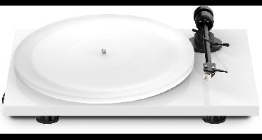 Pro-Ject E1 Platenspeler met Acryl it Draaiplateau – Vooraf ingestelde Platenspeler – AT3600L Cartrigde – Retro – Wit