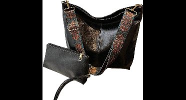 S&E Zomerse Commuter Tote Bag – Stijlvol, Ruim & Perfect voor Onderweg - Zwart