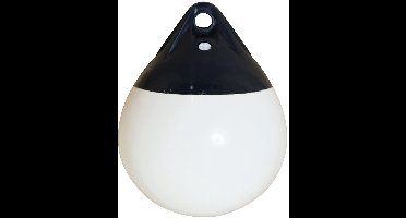 BREG Ronde stootwillen - wit met blauwe kop - Diameter 20 cm