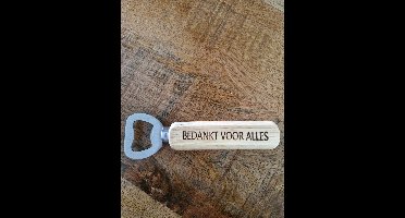 Hand Flesopener Bedankt voor alles