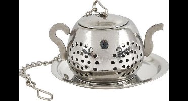 New Age Devi - RVS Theefilter - Theemannetje - Tea Infuser - Theeaccessoires - Losse Thee - Theepot