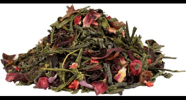 Aardbei Framboos Biologische Groene Thee 50 gr - Framboos Aardbei Thee - Aardbei Thee - Framboos Thee - Biologische Thee - Groene Thee Biologisch