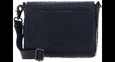 MANDARINA DUCK Leren schoudertas Mellow Leather Crossover Bag Dress Blue donkerblauw