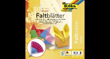 folia vouwblaadjes 'DUO', 100 x 100 mm, 50 vel