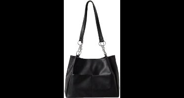 S&E Minimalistische Chain Shoulder Tote – Stijlvol & Compact - Zwart