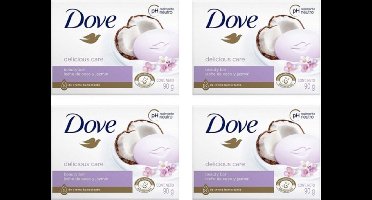 Dove Zeep – Coconut 4 x 90 gr (12 stuks).