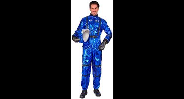 Astronaut Jumpsuit Heer Metallic - Blauw - Maat S