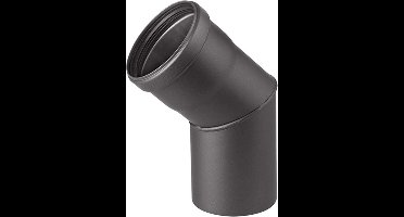 Nedco Pelletkachel Bocht 45 Graden 80mm Zwart