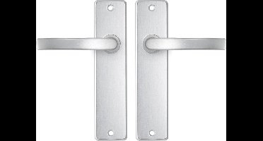 AXA Deurbeslag set Binnendeur - Edge Basic Blok - Deurkruk Aluminium - Deurklink met schild