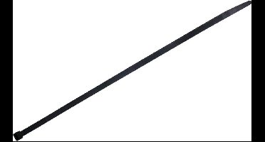 TRU COMPONENTS TC-BT-350-7.6-UVB Kabelbinder 350 mm 7.6 mm Zwart UV-bestendig 100 stuk(s)