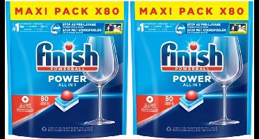 FINISH Vaatwastabletten Power All-in-1 Regular - 2x 80tabs