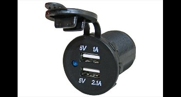 Haba 12 Volt USB-lader met afdekkapjes