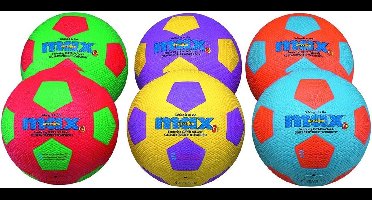 Spordas MAX Rubberen Voetbal Maat 4, Assorti, Indoor/Outdoor Kids Voetbal P/St