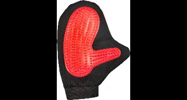 Flamingo Katten Verzorgingshandschoen Rood - Rood - 24 x 16 cm