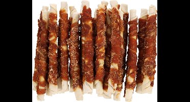 Hondensnack – Flamingo R'Hide Staaf met kip 25cm – 25 stuks – glutenvrije honden snacks zonder suikers – 2kg