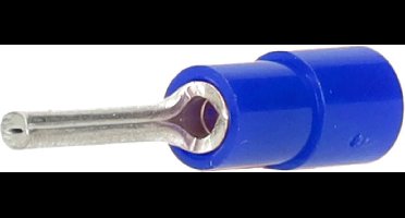 Intercable Q-serie DIN geïsoleerde stiftkabelschoen lang 1,5-2,5 mm² vertind - blauw per 100 stuks (ICIQ2STL)