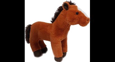 Pia soft Toys Knuffeldier lopend Paard - zachte pluche stof - premium kwaliteit knuffels - lichtbruin - 30 cm - Paarden