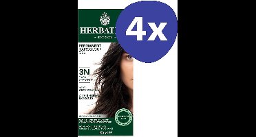 Herbatint Haarverf - Donker Kastanje (4x 150ml)