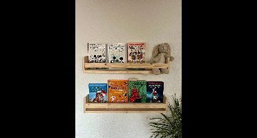 Pete's Home Deco-60cm-kinderboekenplank-wandplank-wandrek-boekenrek- hout-opbergplank-Kinderboekenrek-hangplank-kinderkamer-boekenkast-boekenplank