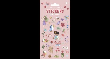 Little Dutch stickervel Rosa & Friends - stickers met meisjes, dieren en bloemen