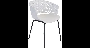 Lille tuinstoel polypropyleen wit