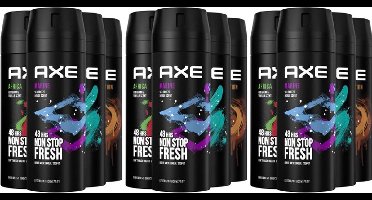 AXE Deodorant Bodyspray Mix 12 stuks - Marine / Africa / Apollo / Dark Temptation