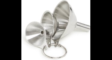 *** Complete Mini Trechter Set RVS - Set van 3 - Voor een perfect georganiseerde keuken - Accessoire Bakken Koken - van Heble® ***