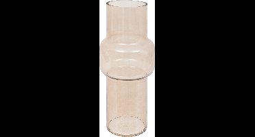 Atmosphera Glazen Vaas Ella Ø14xH30cm - Lichtroze