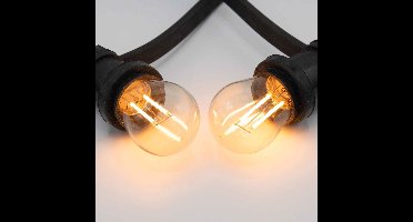 Prikkabel set met 2 watt dimbare LED lampen met dubbele filament