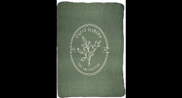 Esschert Design Fleeceplaid olijfgroen tuin 130x180 cm