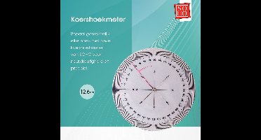 SOHO Koershoekmeter 12,6 Cm – Transparant – Meetinstrument hoekafstelling – Universeel afstelapparaat – Multifunctioneel meetgereedschap – 12,6 cm