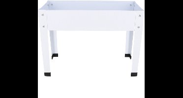 Esschert Design verhoogde kweekbak metaal wit S